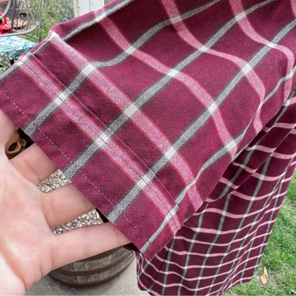 Ely Cattleman Shirt Mens 15.5  Plaid Short Sleeve Cowboy Western Pearl Snap - Picture 8 of 12